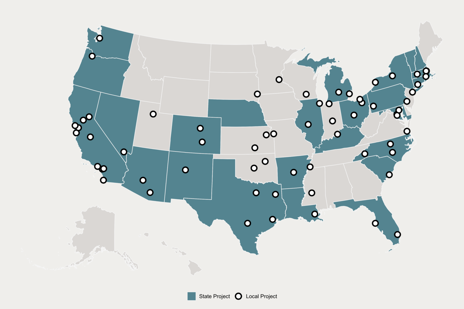 Map of where the GPL has worked.